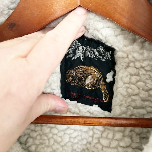 Vintage Blue and Grey Plaid Shirt Jacket Wool-blend Fall Winter Unisex - Picture 6 of 13